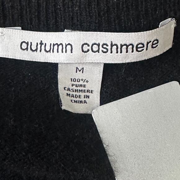 Autumn Cashmere Cardigan Sweater Women’s Medium Multicolor Striped Elbow Pads - Picture 6 of 9